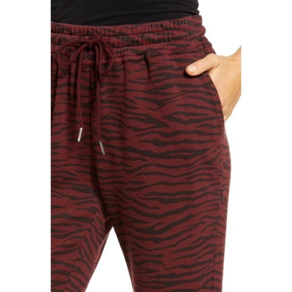 Pistola Alessa Black Cherry Tiger Slim Straight Leg Sweatpants S